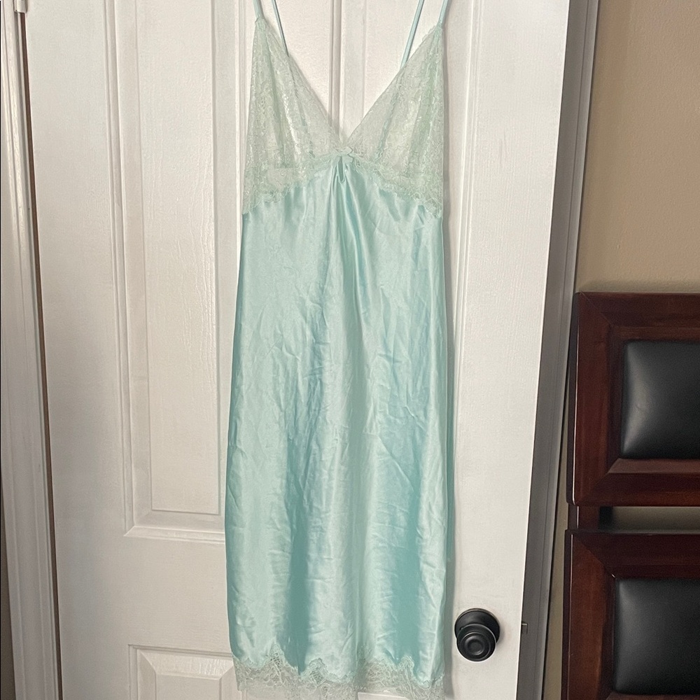 Victoria's Secret Light Green Lace Slip